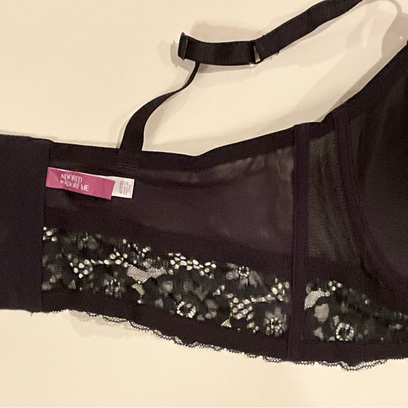 Adored by Adore Me Payal Longline Underwire Floral Lace Demi Cup Bra 40DD - Picture 11 of 11